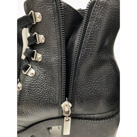 SCHUTZ Xayane Womens Size 5 Black High Ankle Booties 2.5 Inch Heel New - Picture 4 of 10